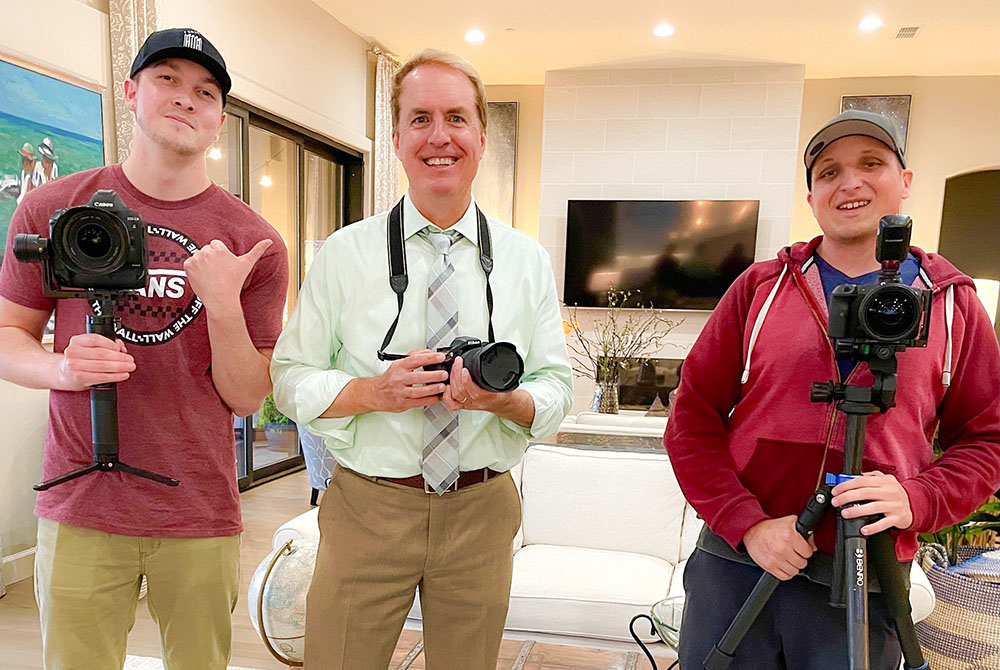 Darrell with his real estate photographers