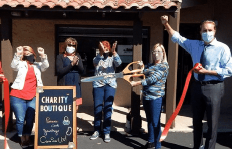 Ribbon Cutting for new business
